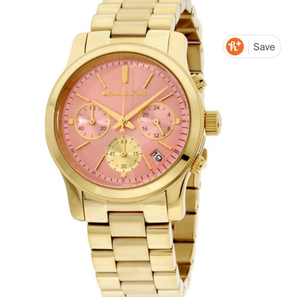 Michael Kors Women's Runway Gold-Tone Watch, MK616